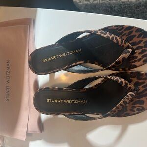 Stuart Weitzman Animal Print Sandals